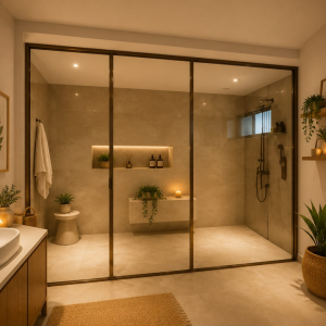 Bathroom Glass Partition
